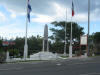 The border between St Maarten and St Martin